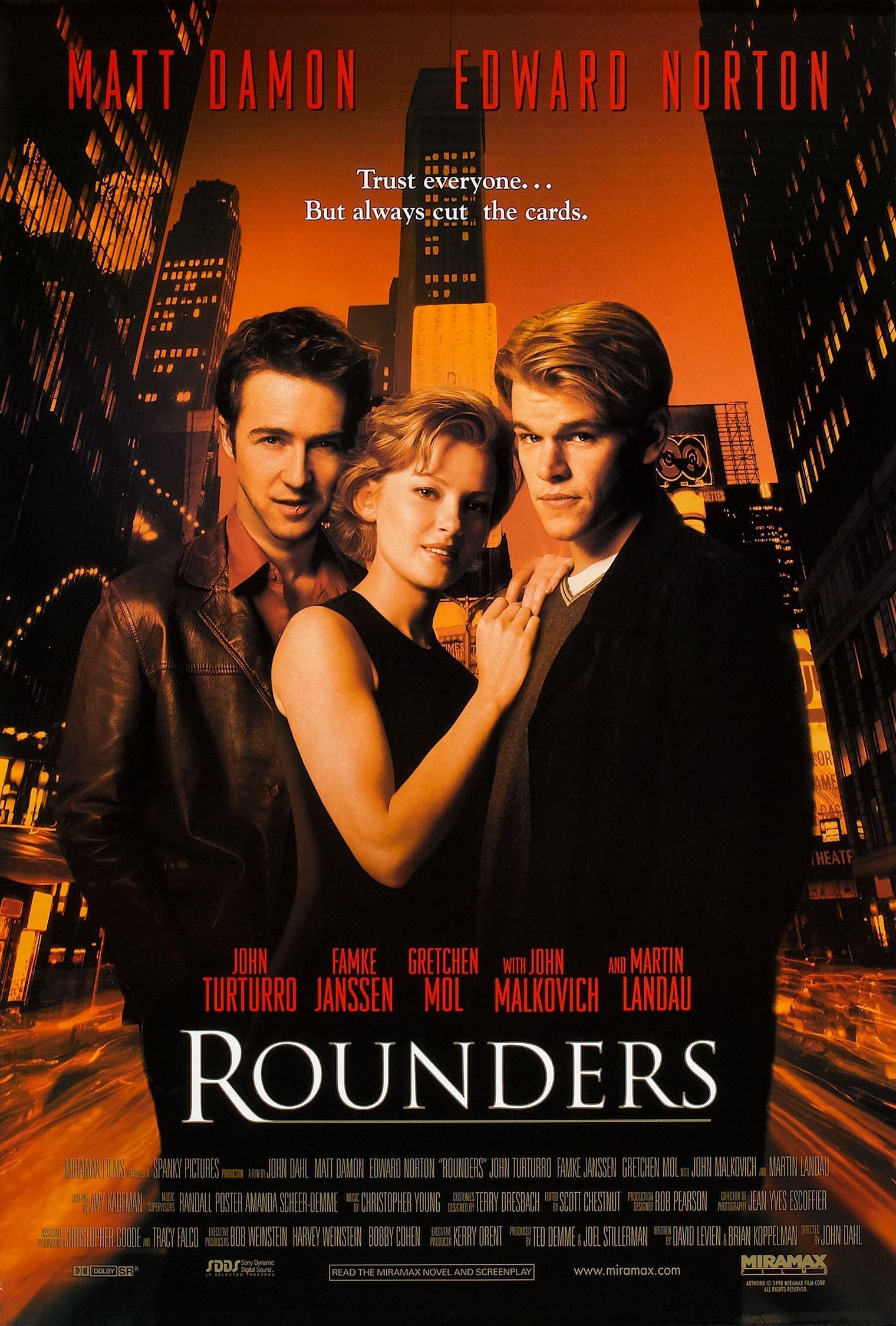 Rounders (1998) เซียนแท้ ต้องไม่แพ้ใจ Matt Damon