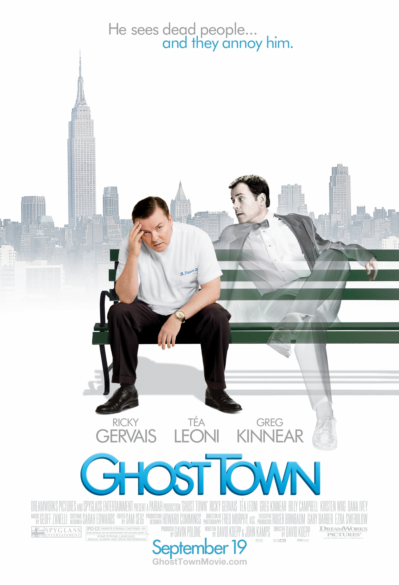 Ghost Town (2008) เมืองผีเพี้ยน เปลี่ยนรักป่วน Ricky Gervais