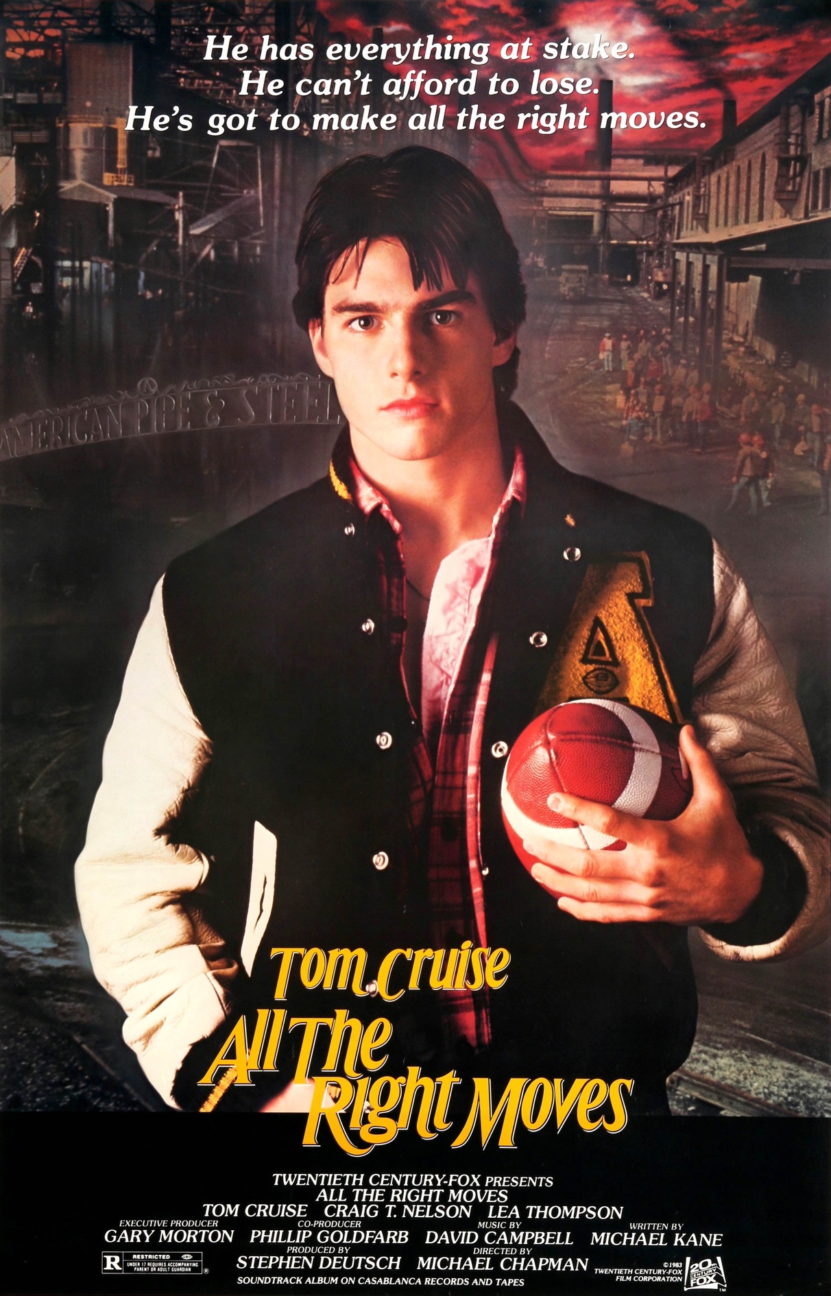 All The Right Moves (1983) บ้าอเมริกันฟุตบอล Tom Cruise