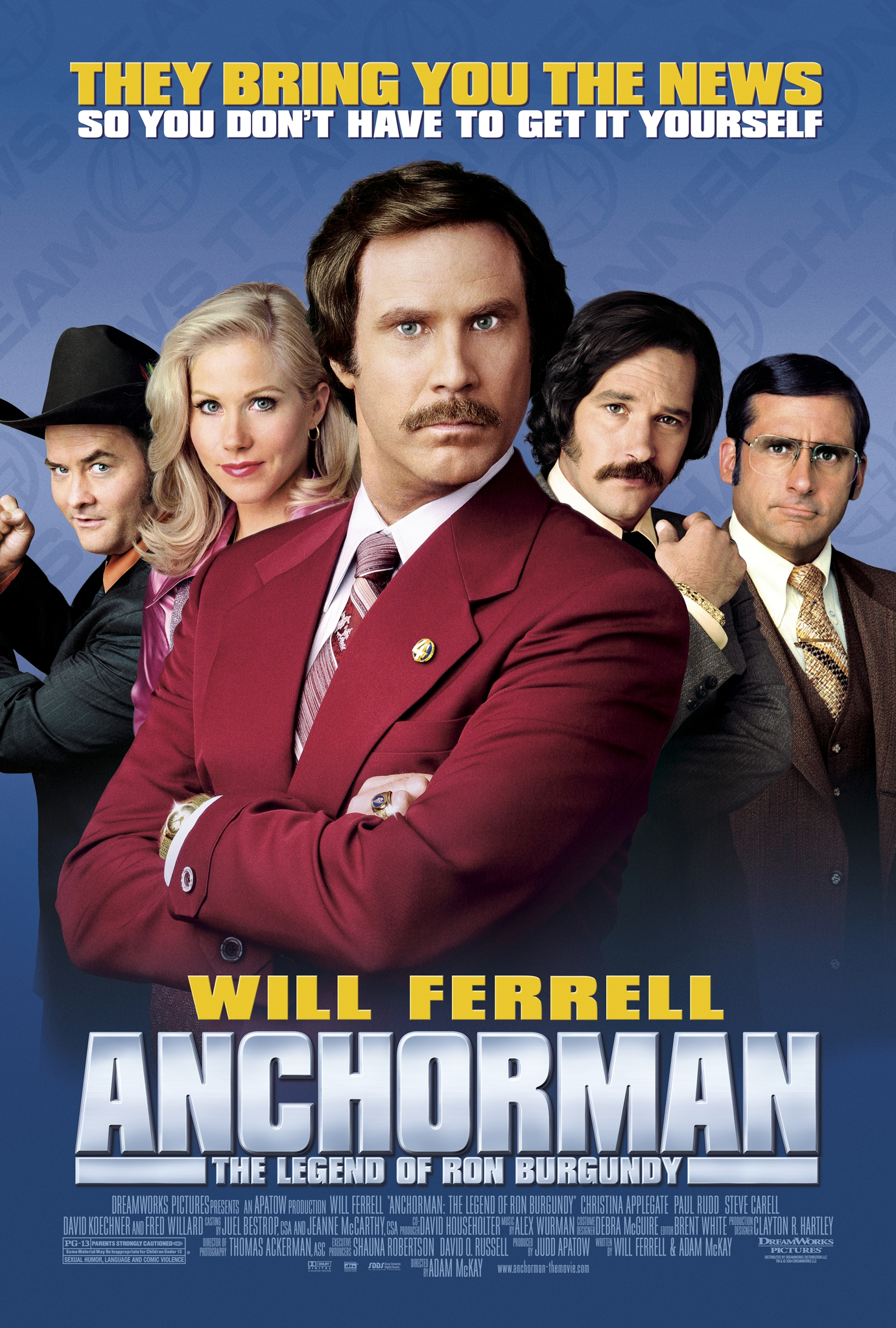 Anchorman: The Legend of Ron Burgundy (2004) ประกาศรบ แต่ดั้นนมาพบรัก Will Ferrell