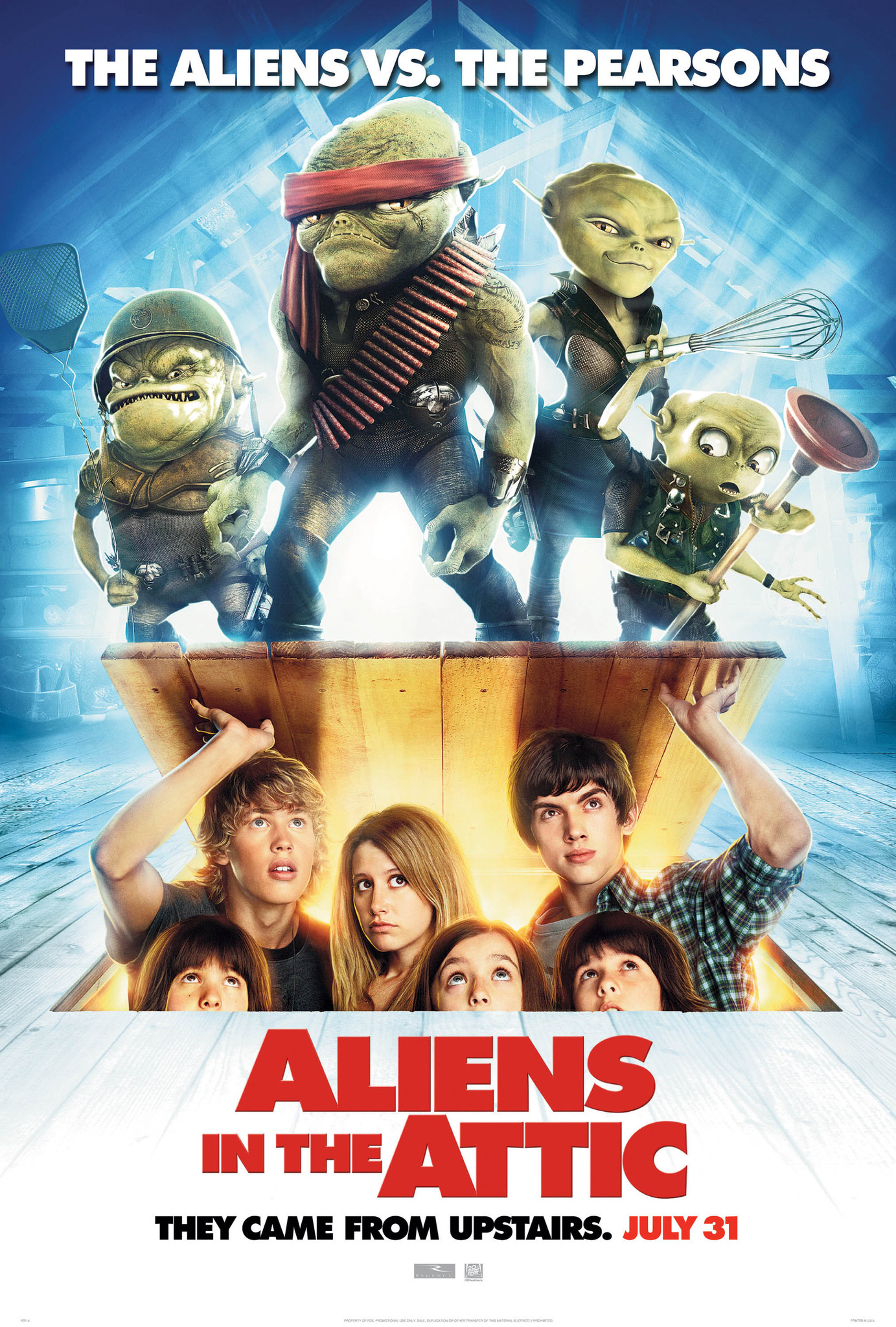 Aliens in the Attic (2009) มันมาจากข้างบนกับแก๊งซนพิทักษ์โลก Ashley Tisdale