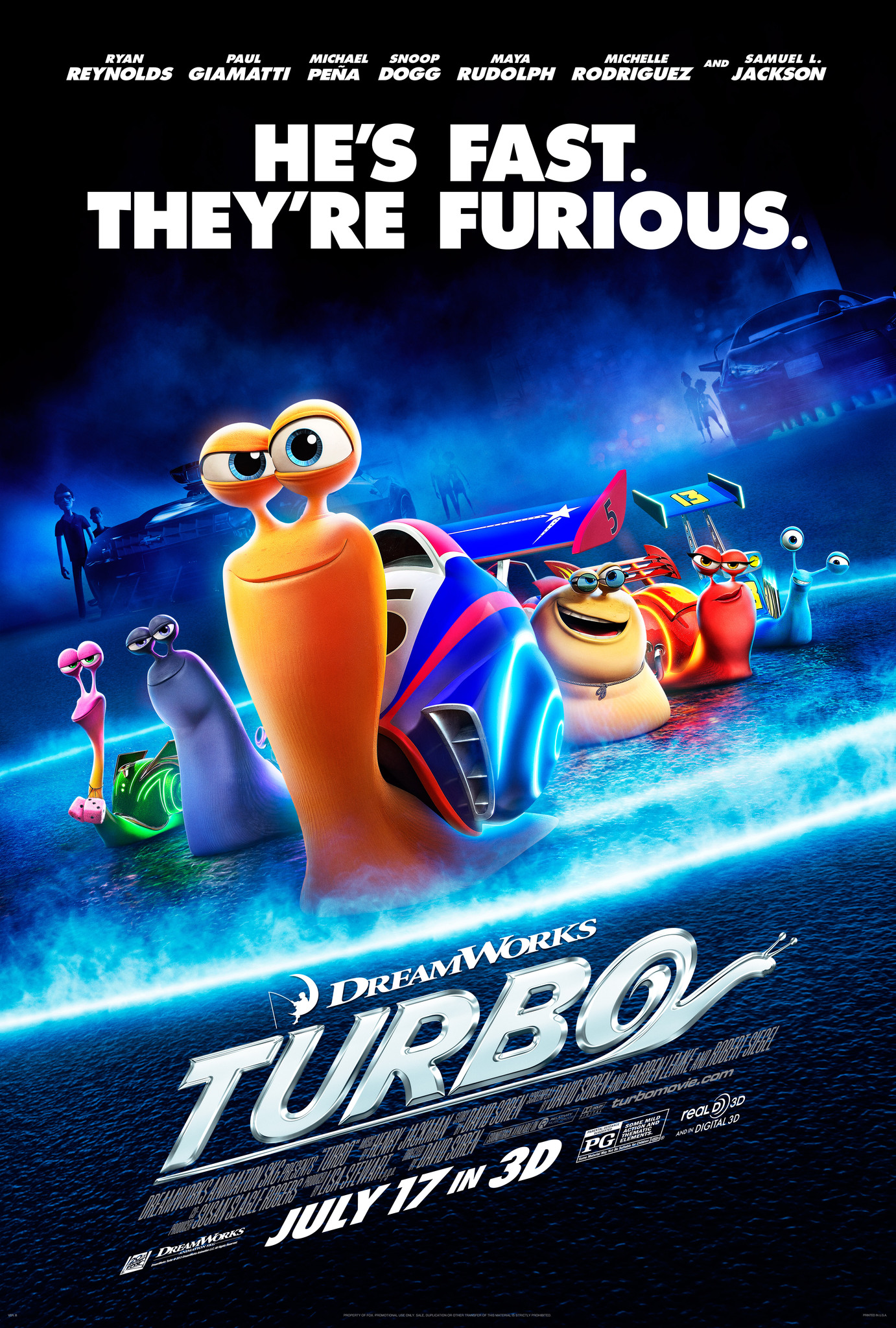 Turbo (2013) เทอร์โบ หอยทากจอมซิ่งสายฟ้า Ryan Reynolds