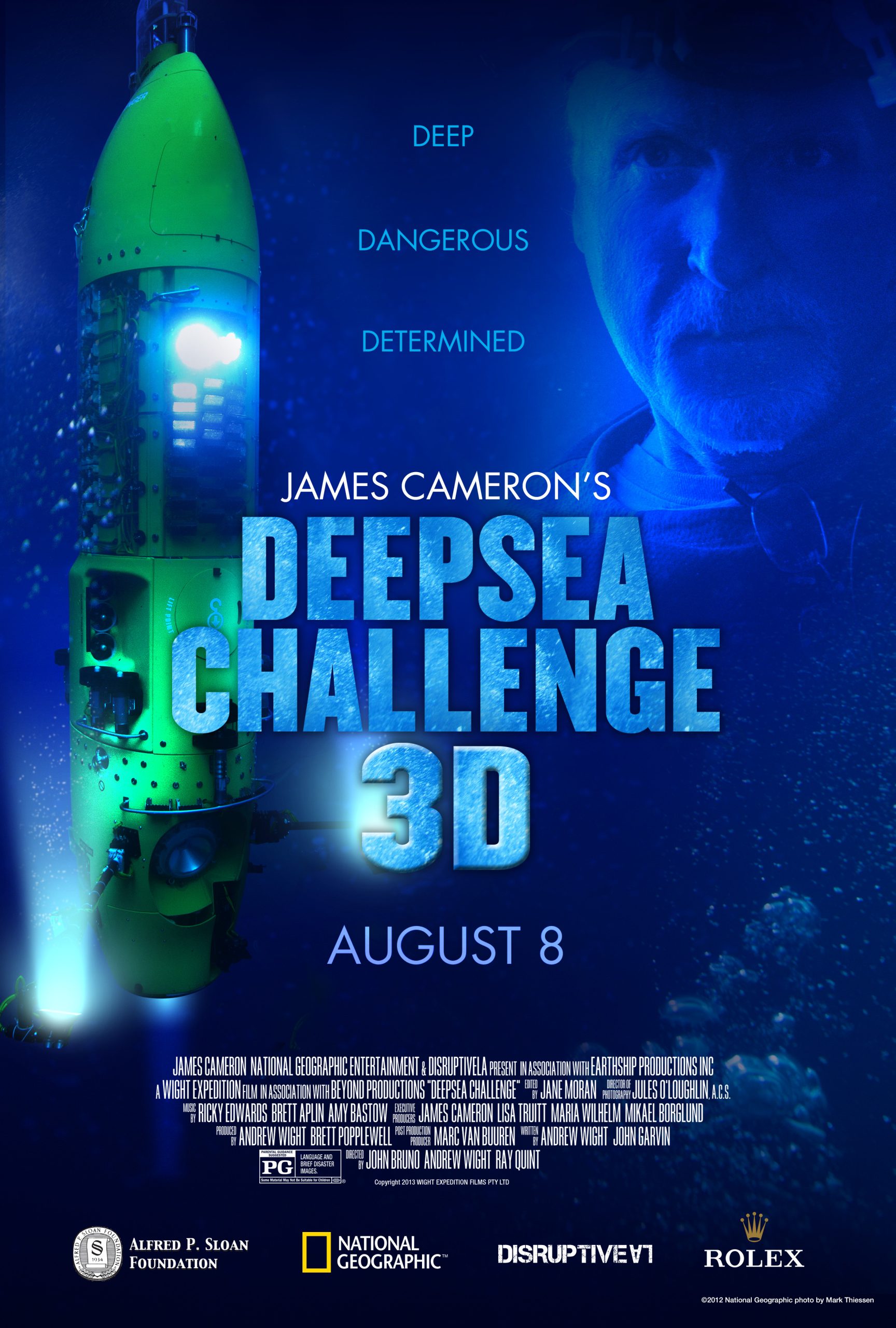 Deepsea Challenge (2014) ดิ่งระทึกลึกสุดโลก James Cameron