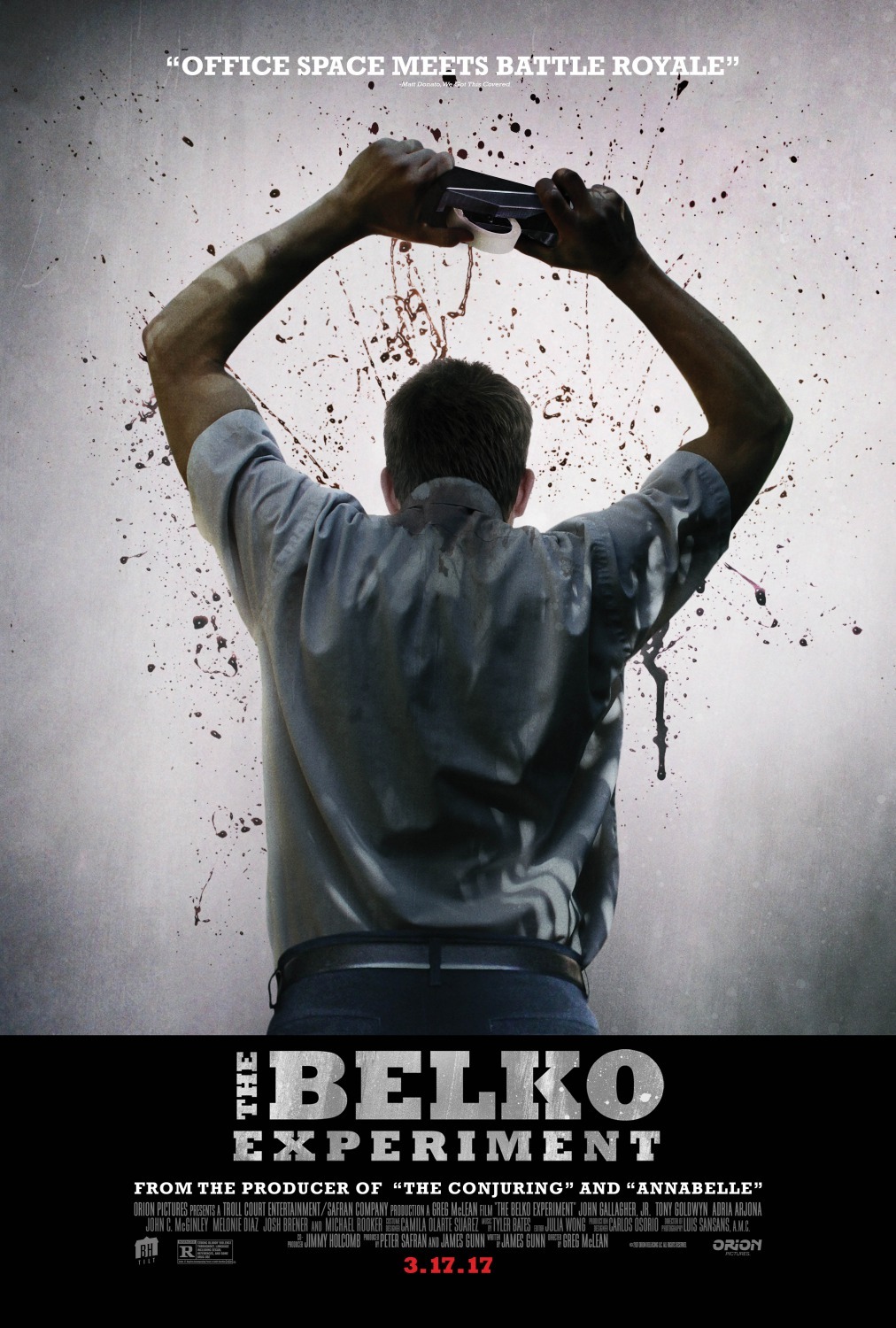 The Belko Experiment (2016) เกมออฟฟิศ ปิดตึกฆ่า John Gallagher Jr.