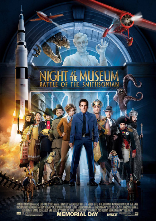 Night At The Museum 2 Battle Of The Smithsonian (2009) มหึมาพิพิธภัณฑ์ ดับเบิ้ลมันส์ทะลุโลก ภาค2 Ben Stiller