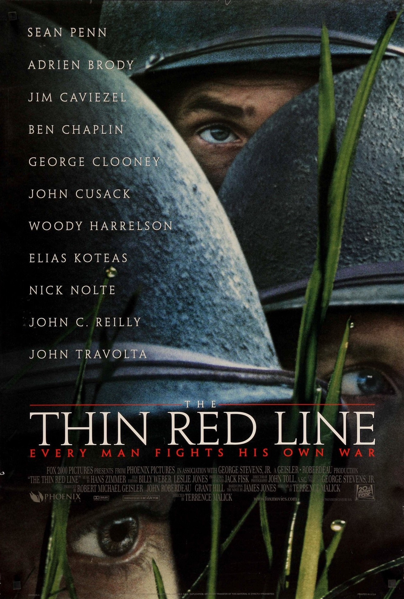 The Thin Red Line (1998) เดอะ ทิน เรด ไลน์ ฝ่านรกยึดเส้นตาย Jim Caviezel
