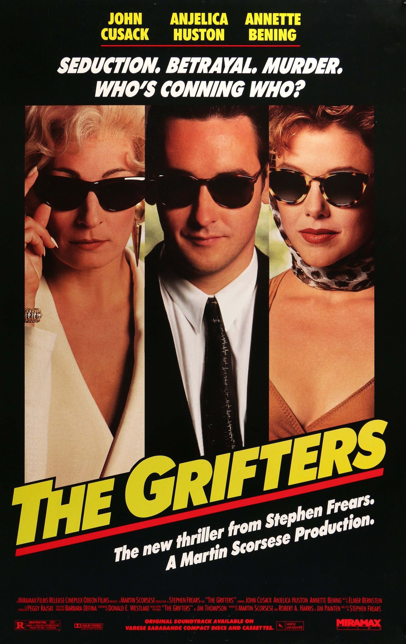 The Grifters (1990) ขบวนตุ๋นไม่นับญาติ Anjelica Huston