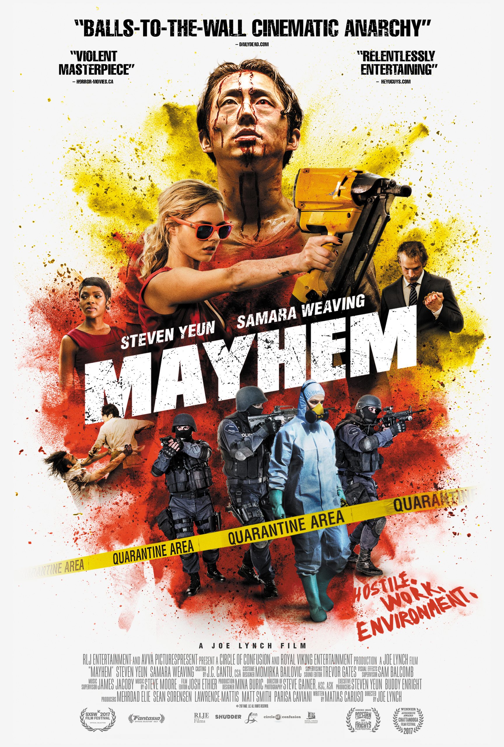 Mayhem (2017) เชื้อคลั่ง พนักงานพันธุ์โหด [Subthai] Steven Yeun