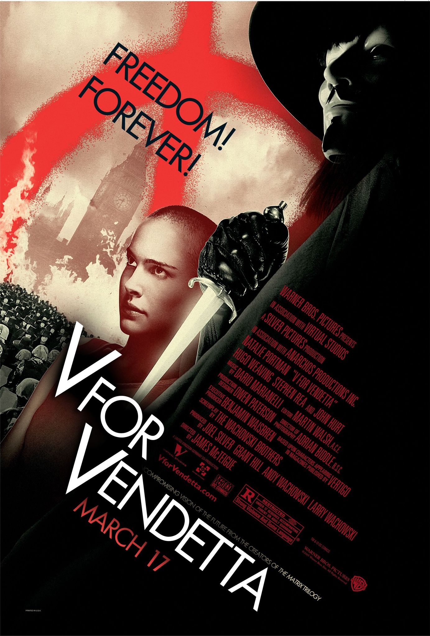 V For Vendetta (2005) เพชฌฆาตหน้ากากพญายม Hugo Weaving