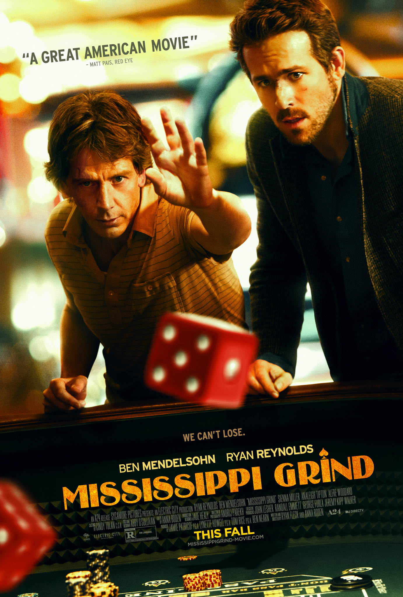 Mississippi Grind (2015) เกมเย้ยเซียน Ben Mendelsohn