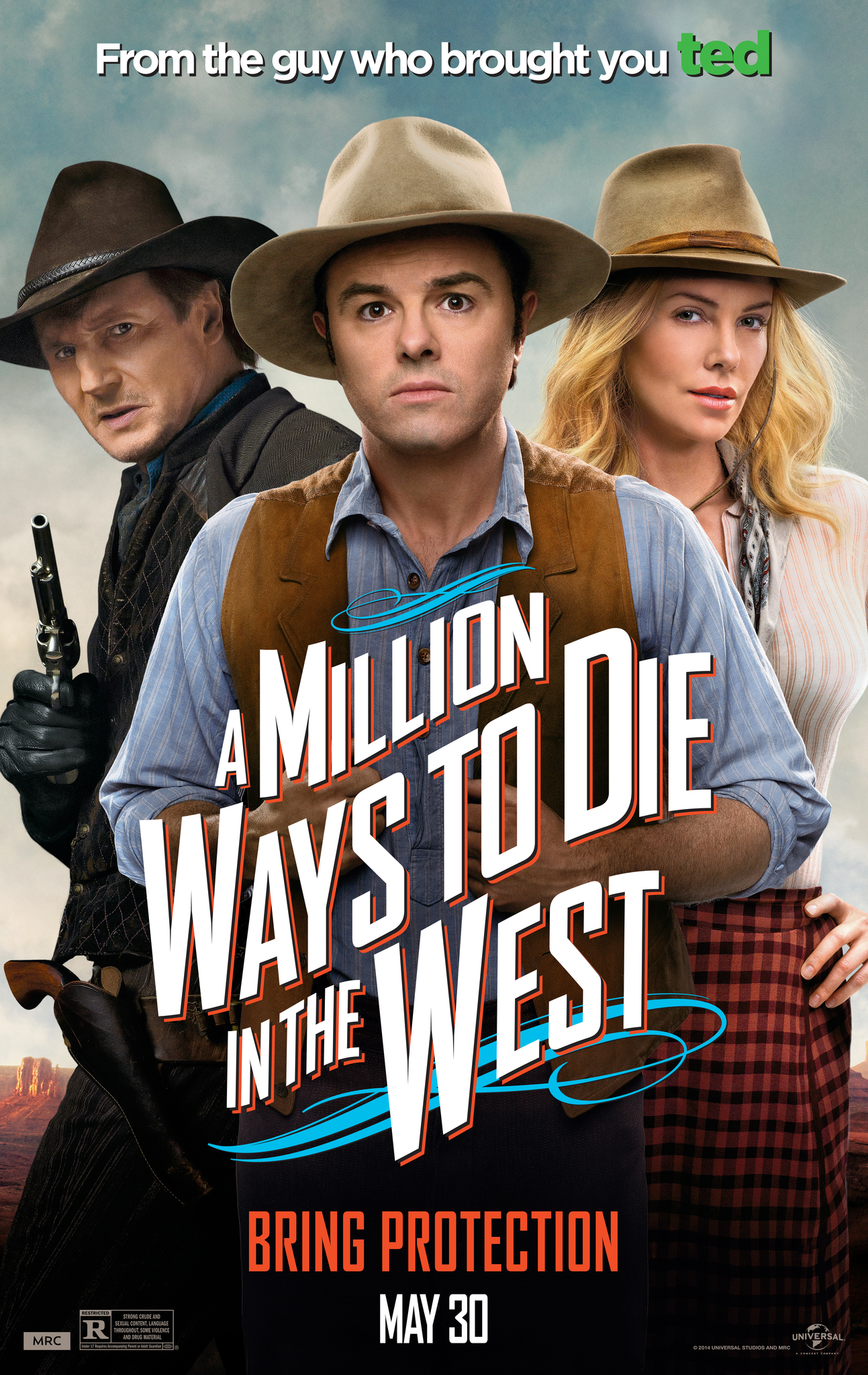 A Million Ways to Die in the West (2014) สะเหล่อไม่แอ๊บ แสบได้โล่ห์ Seth MacFarlane