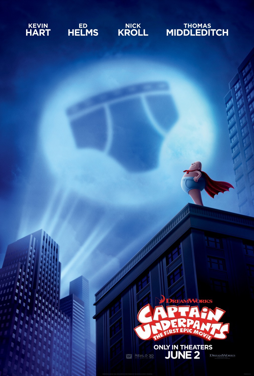 Captain Underpants The First Epic Movie (2017) กัปตันกางเกงใน Kevin Hart