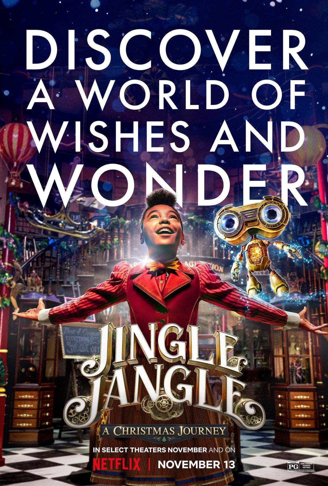 Jingle Jangle: A Christmas Journey (2020) จิงเกิ้ล แจงเกิ้ล คริสต์มาส Forest Whitaker