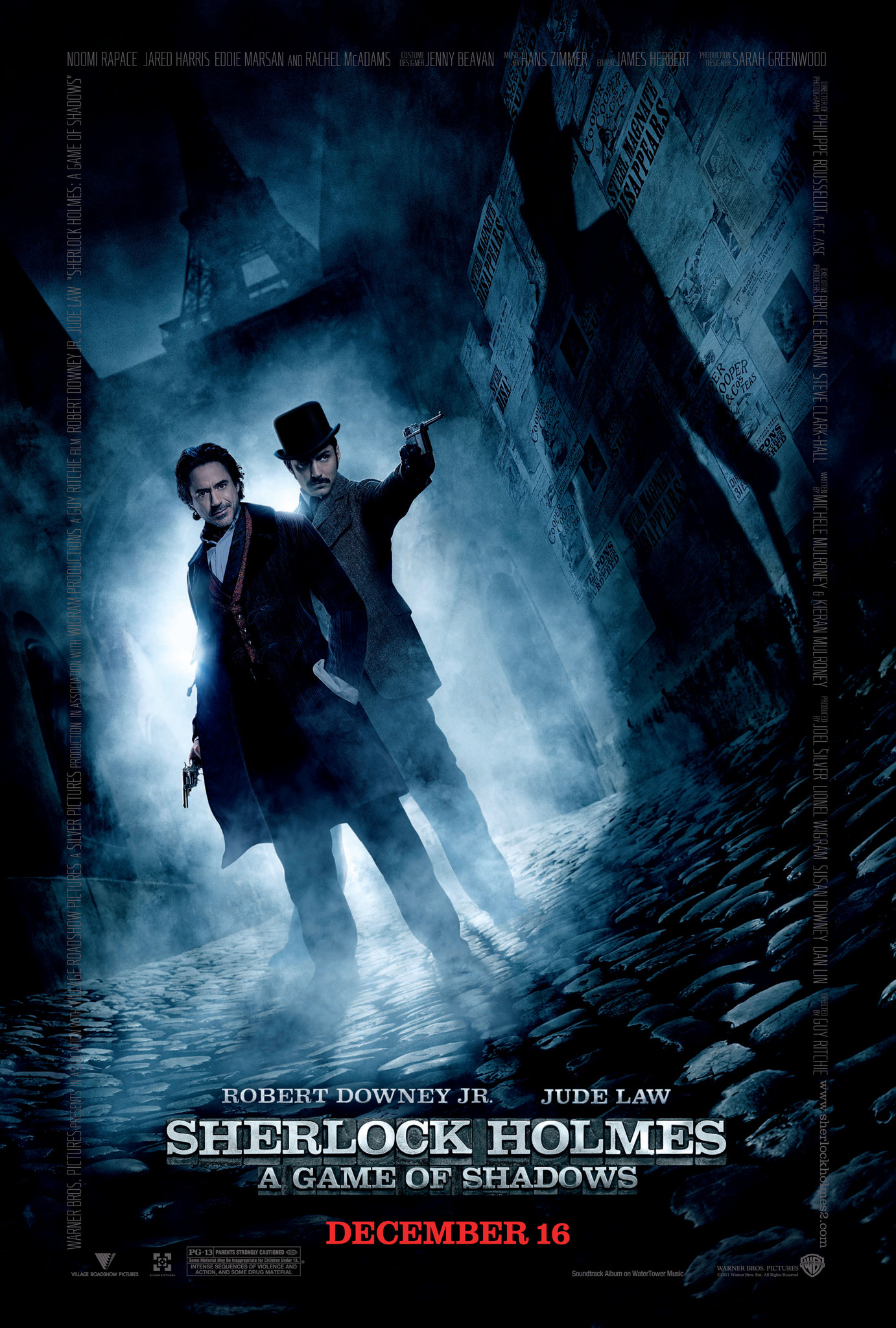 Sherlock Holmes 2 A Game Of Shadows (2011) เชอร์ล็อค โฮล์มส์ 2 เกมพญายมเงามรณะ Robert Downey Jr.