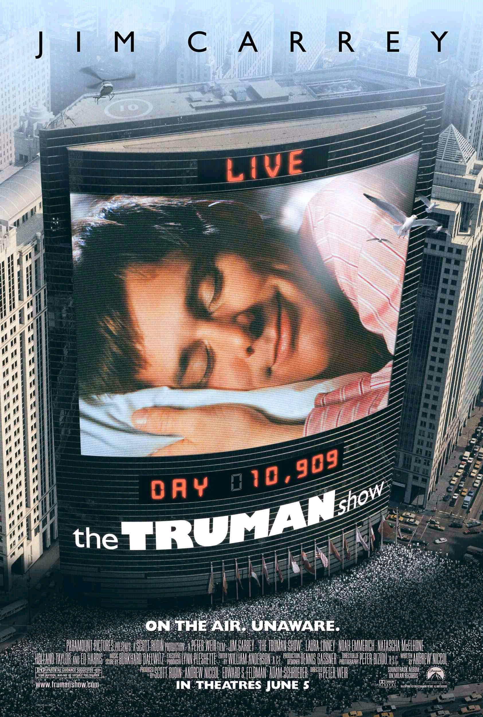 The Truman Show (1998) ชีวิตมหัศจรรย์ ทรูแมน โชว์ Jim Carrey