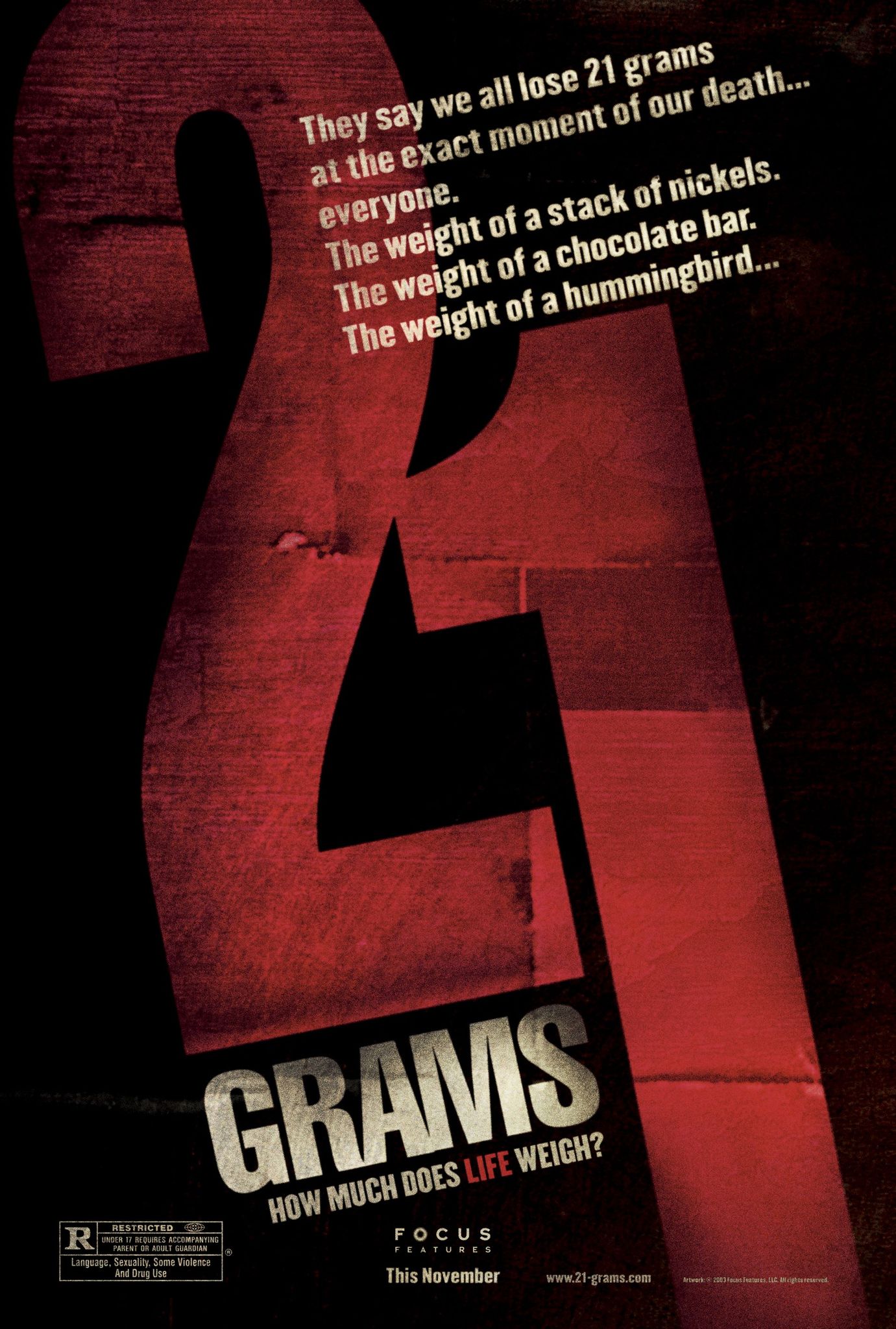 21 Grams (2003) น้ำหนัก รัก แค้น ศรัทธา Sean Penn