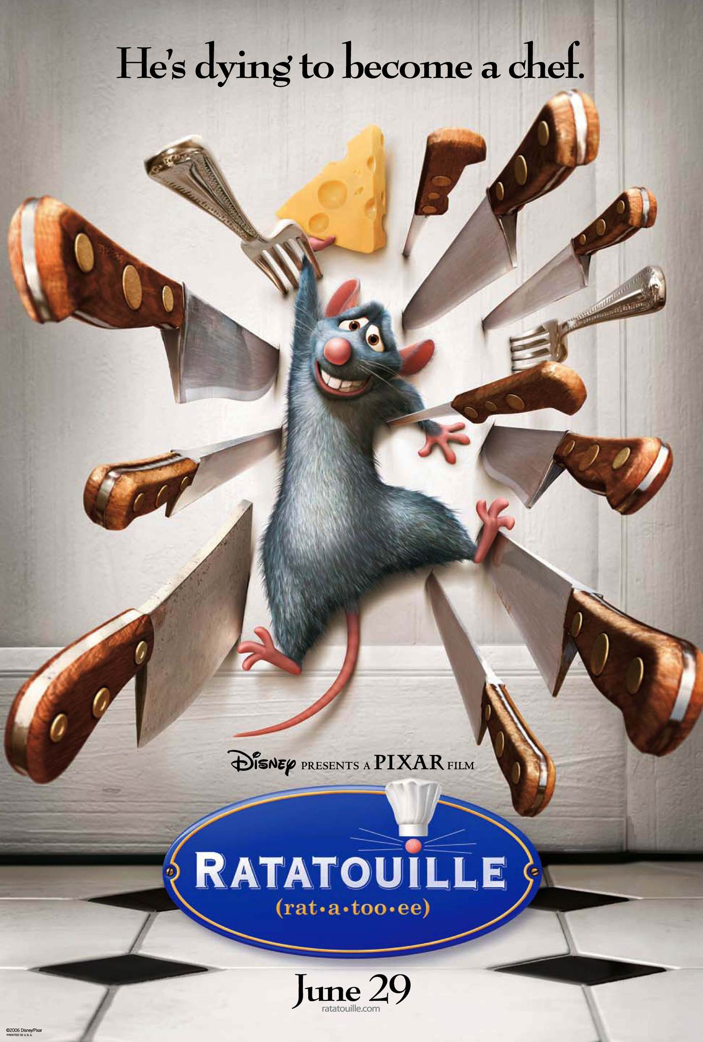 Ratatouille (2007) พ่อครัวตัวจี๊ด หัวใจคับโลก Brad Garrett