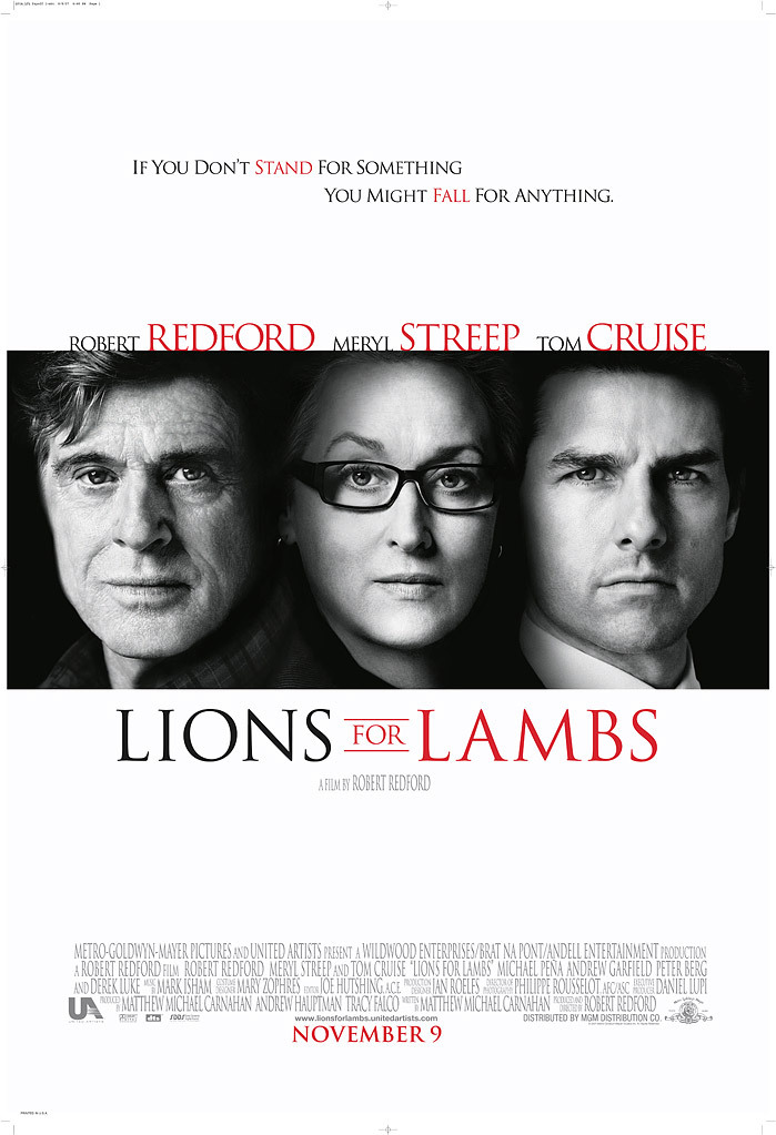 Lions for Lambs (2007) ปมซ่อนเร้นโลกสะพรึง Tom Cruise
