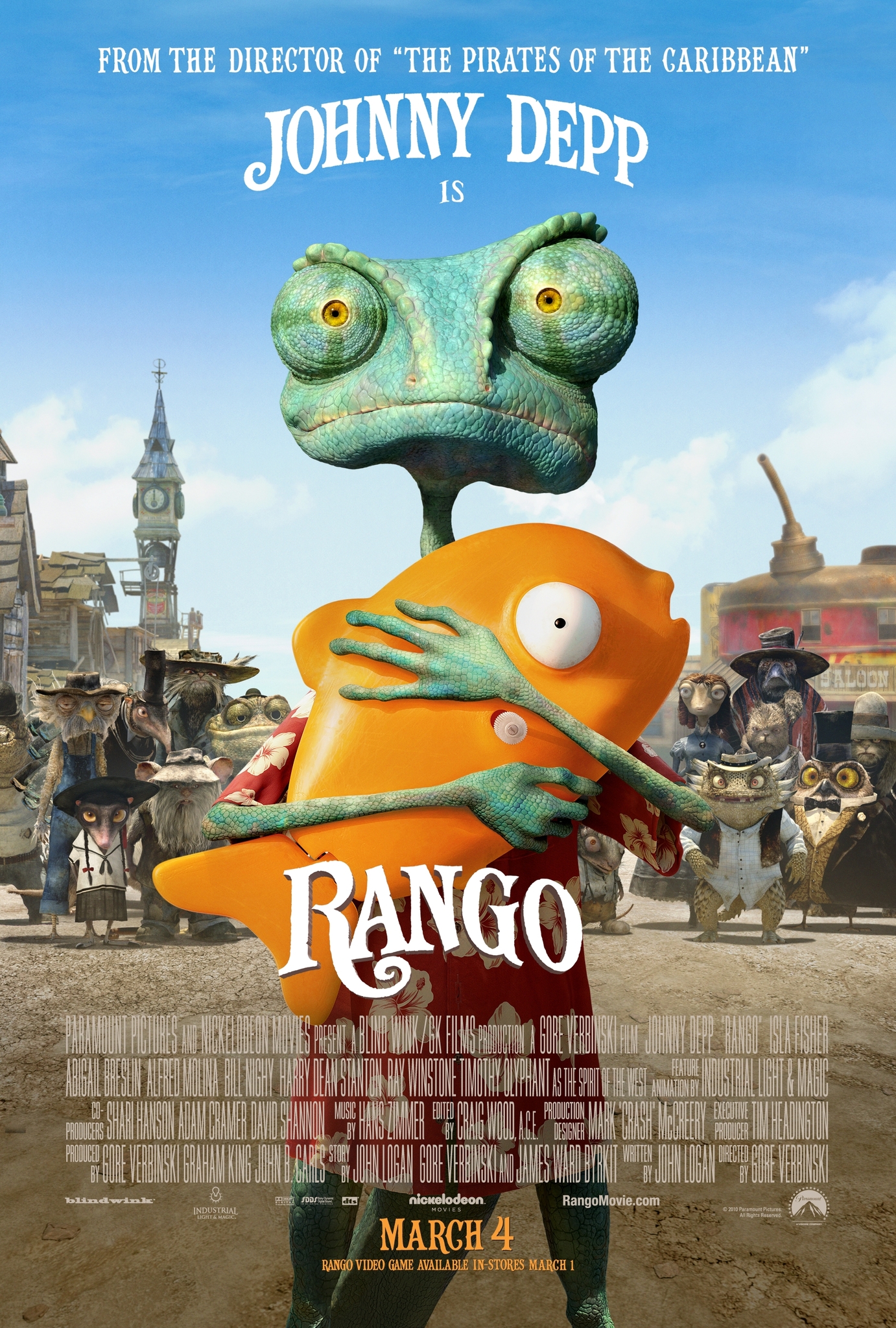 Rango (2011) แรงโก้ ฮีโร่ทะเลทราย Johnny Depp