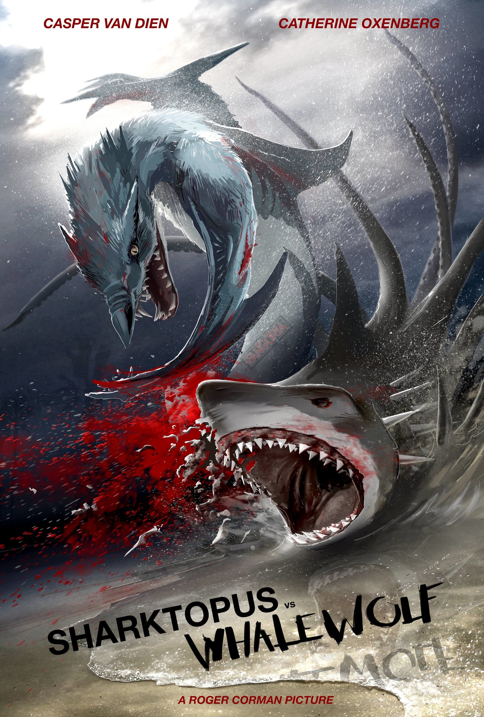 Shacktopus vs Whalewolf (2015) ชาร์กโทปุส ปะทะ เวลวูล์ฟ สงครามอสูรใต้ทะเล Casper Van Dien