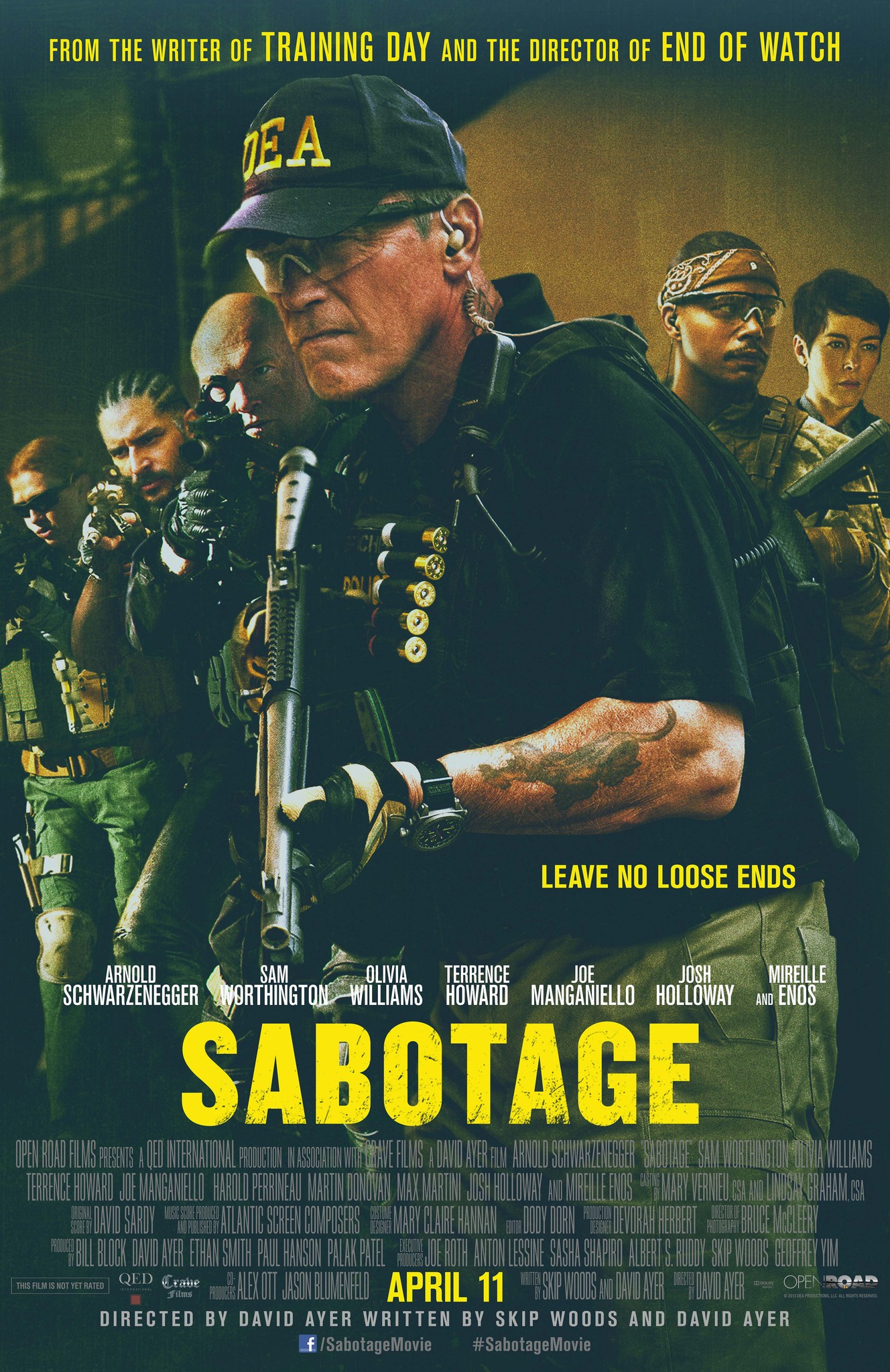 Sabotage (2014) คนเหล็กล่านรก Arnold Schwarzenegger