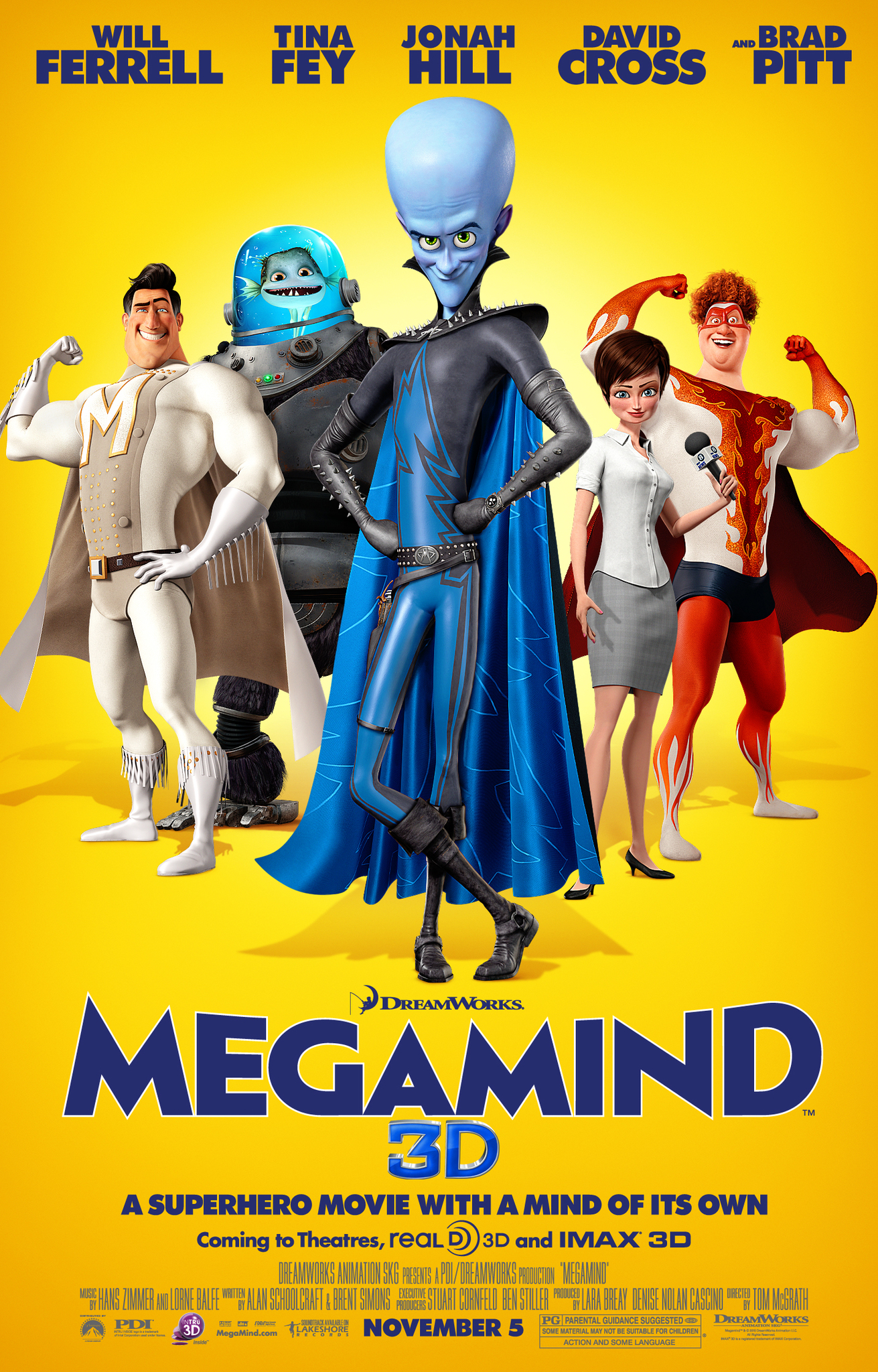 MegaMind (2010) จอมวายร้ายพิทักษ์โลก Will Ferrell