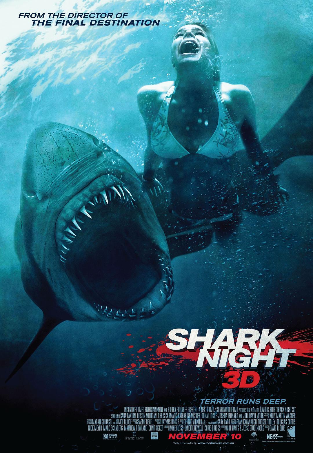 Shark Night 3D (2011) ฉลามดุ Sara Paxton